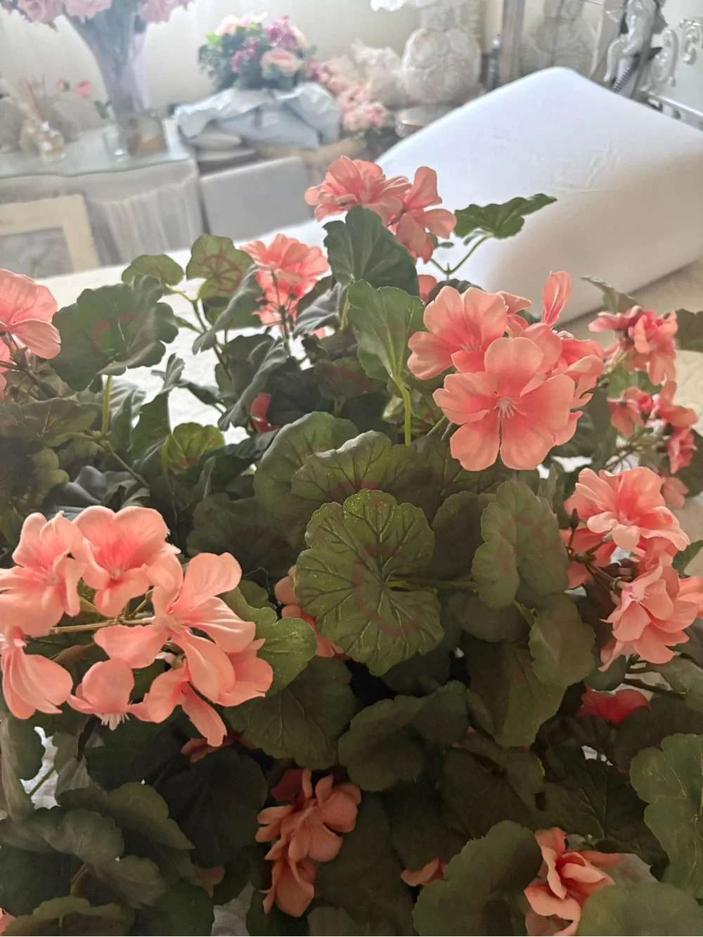 Silk Pink Begonia Urn Filler - Brand:Valerie Parr Hill